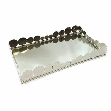 COMIDA 19 x 11.5 in. Rectangular Tray with Mirror CO2820345